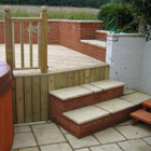 Decking with steps