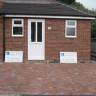 Brick paved driveway