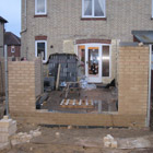 Walls are then completed